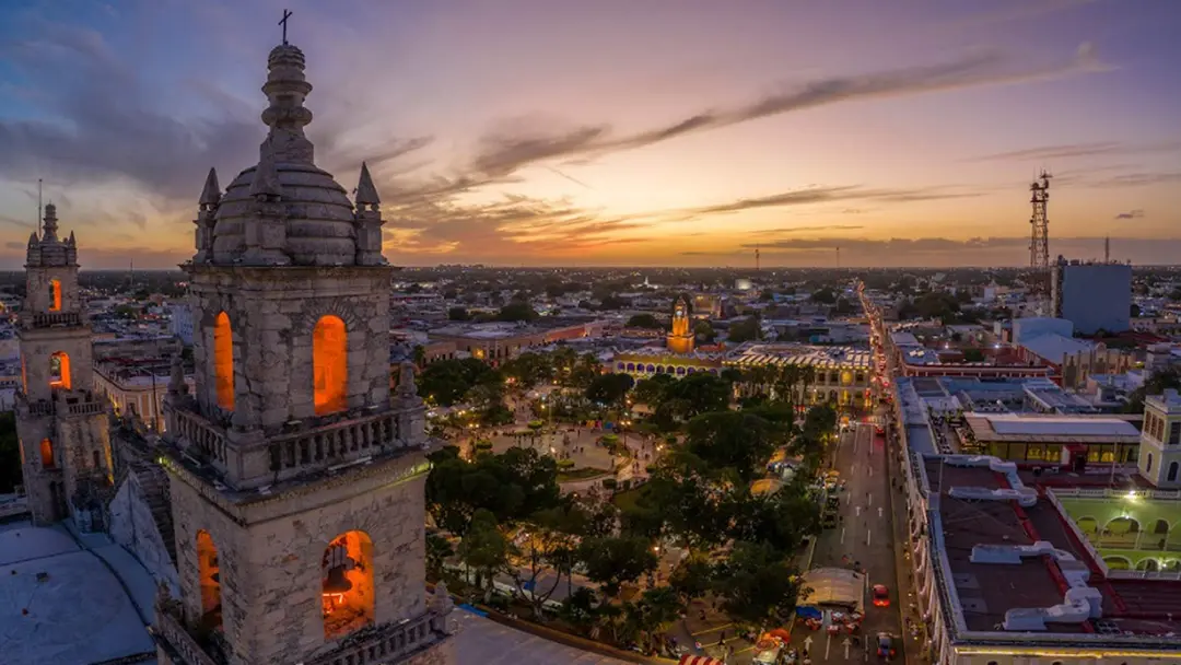 Aerial view of Mérida Yucatán